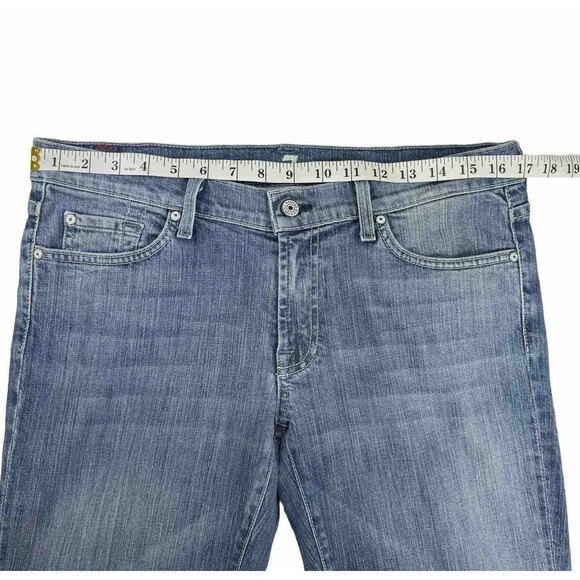 Y2K 7 For All Mankind Jeans Women’s Sz 31 Low Rise Bootcut Light Wash Stretch - Picture 7 of 10